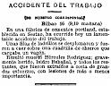 Accidente en Cementos Portland. 4-1915